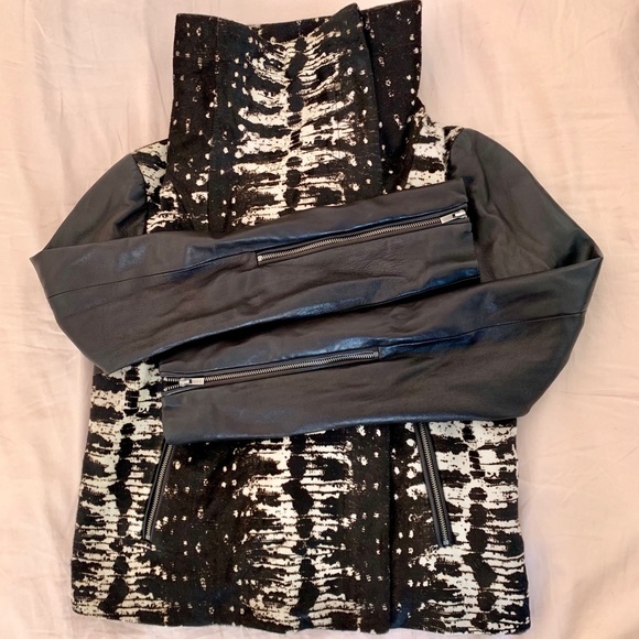 Diane Von Furstenberg Jackets & Blazers - DVF Leather/ Mink fur Jacket